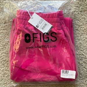 BNWT Shocking Pink Figs High Waisted Zamora Joggers